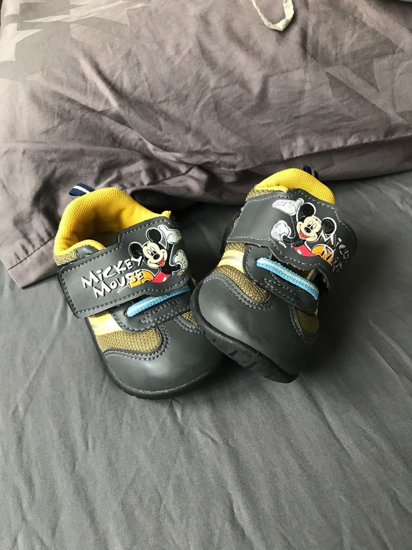 Toddler Mickey Mouse Shoes, Babies & Kids, Babies & Kids Fashion on Carousell
