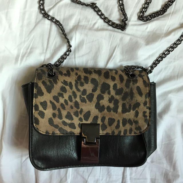 topshop cheetah bag