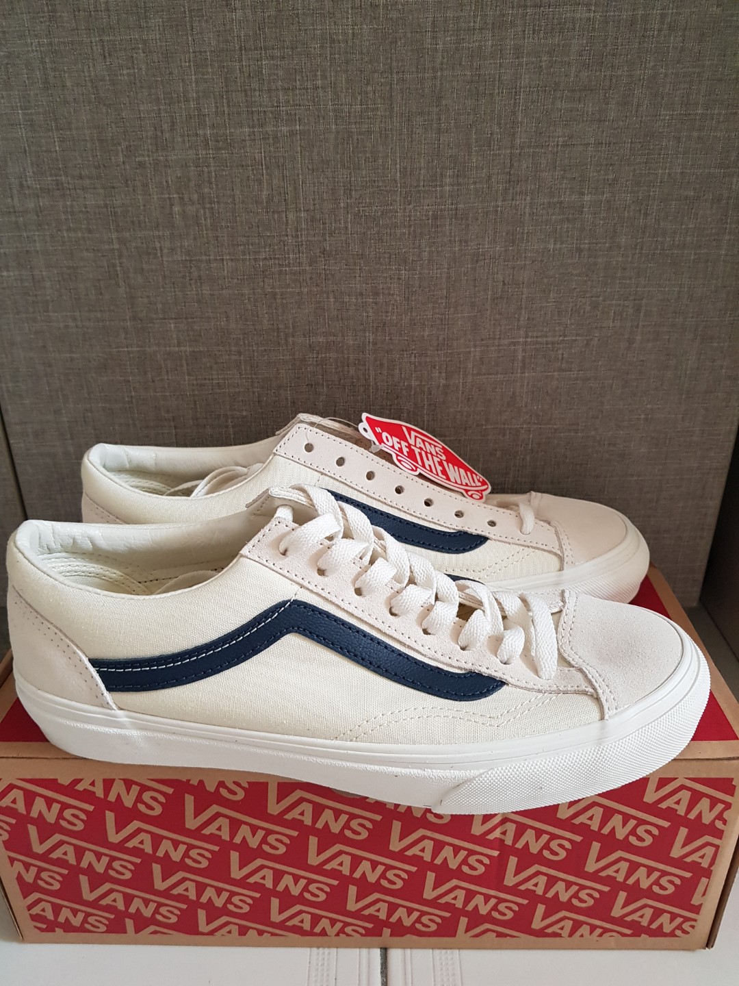 vans style 36 marshmallow dress blue