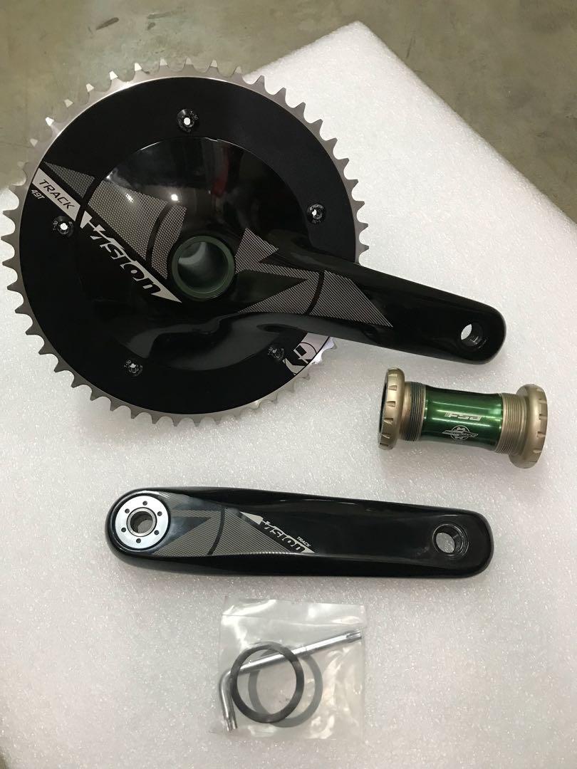 VISION ヴィジョン NS TRACK 1x BB386EVO 49T CRANKSET クランクセット ...