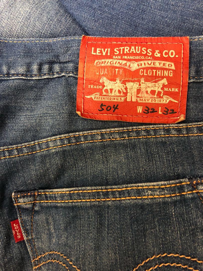 levis 504 w33 l32