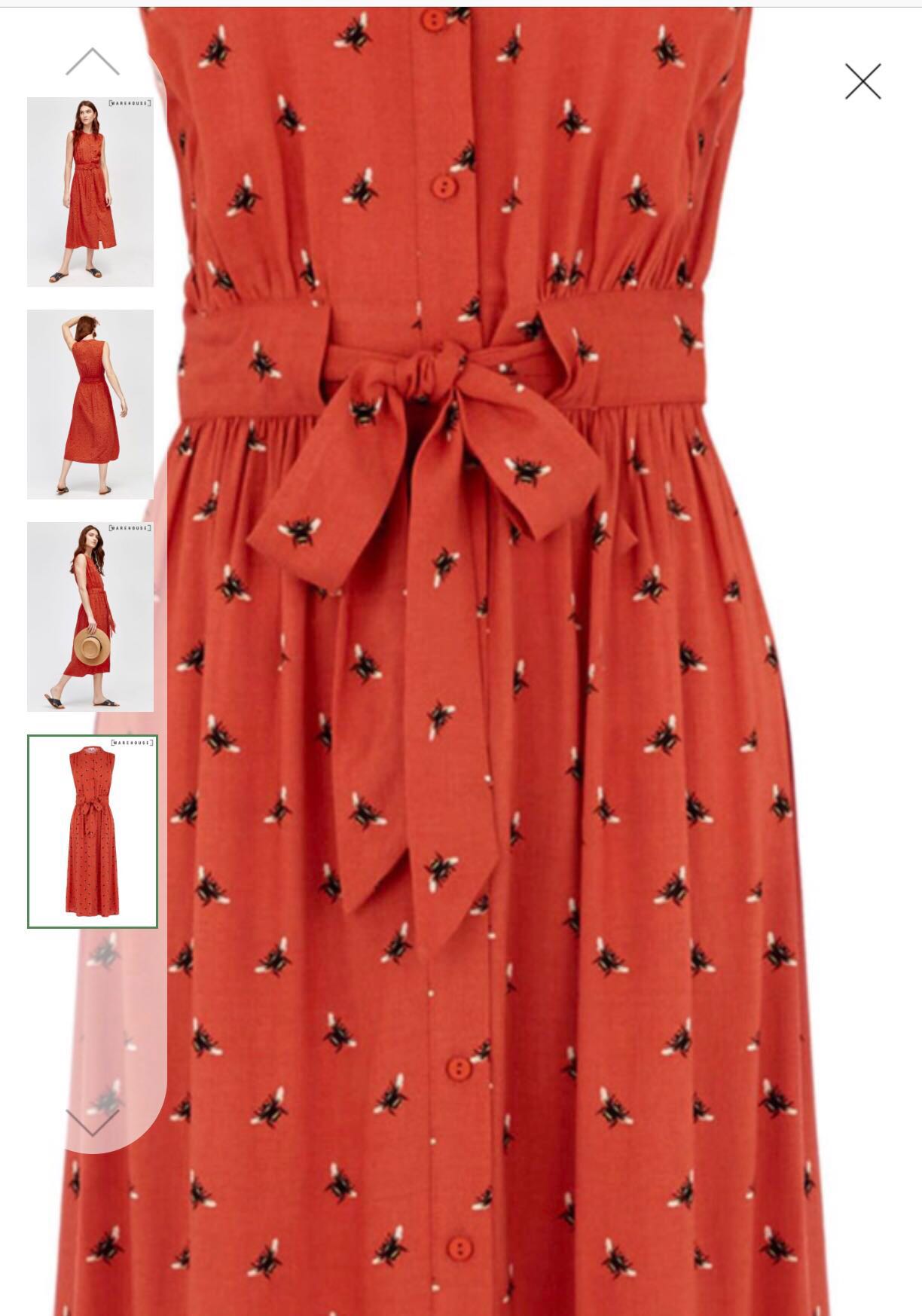 Warehouse shop bee dress
