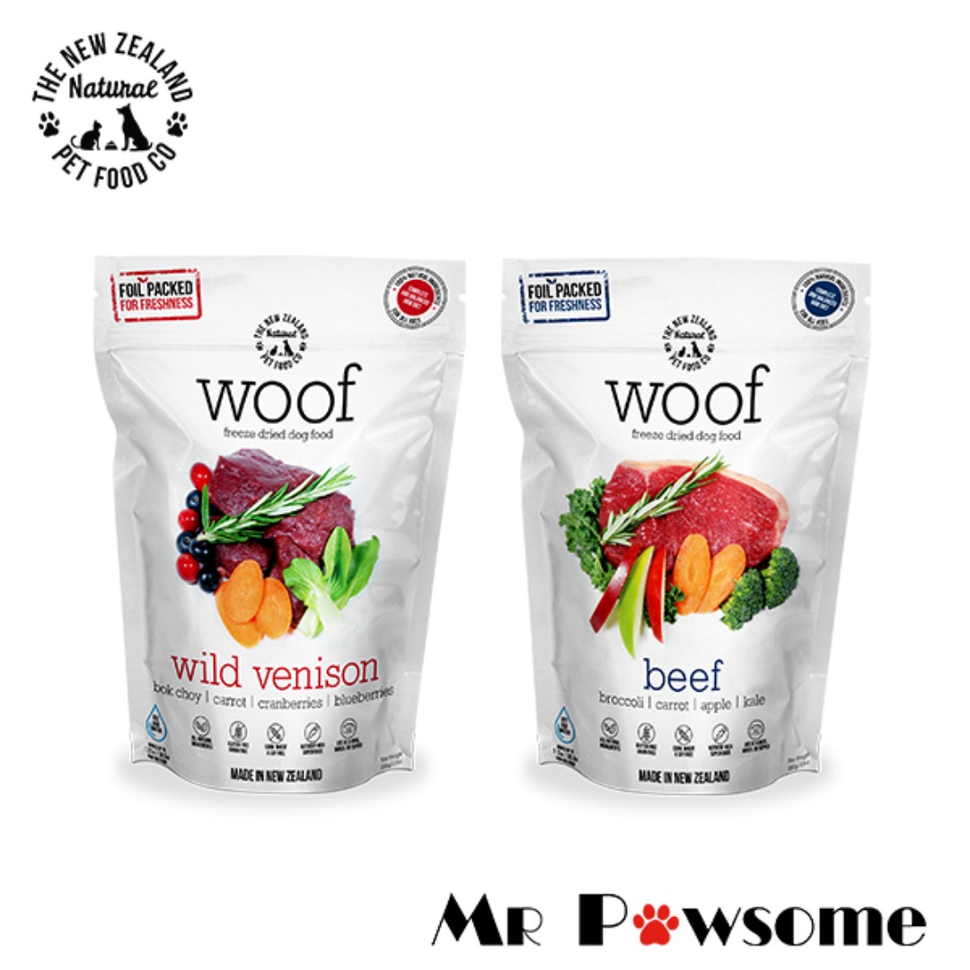 woof freeze dried dog food