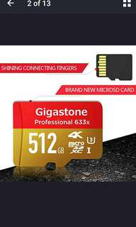 512gb SD card for Cp or Dslr