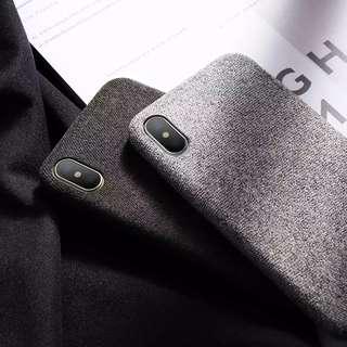 Luxury Cloth Canvas Ultra Thin iPhone Case Cozy Minimalist