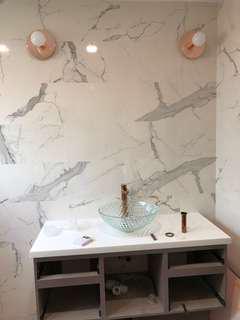 Crystal glass basin