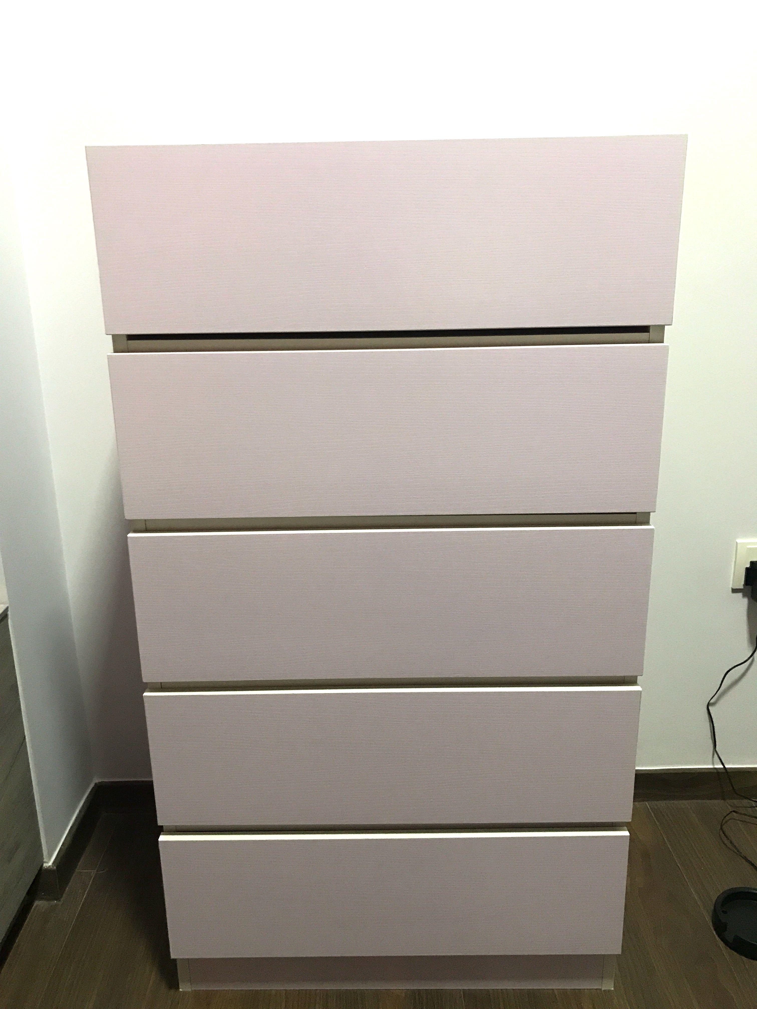 5 Tier Wooden Drawer Cabinet Furniture Shelves Drawers On Carousell