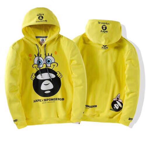 Aape x spongebob hoodies