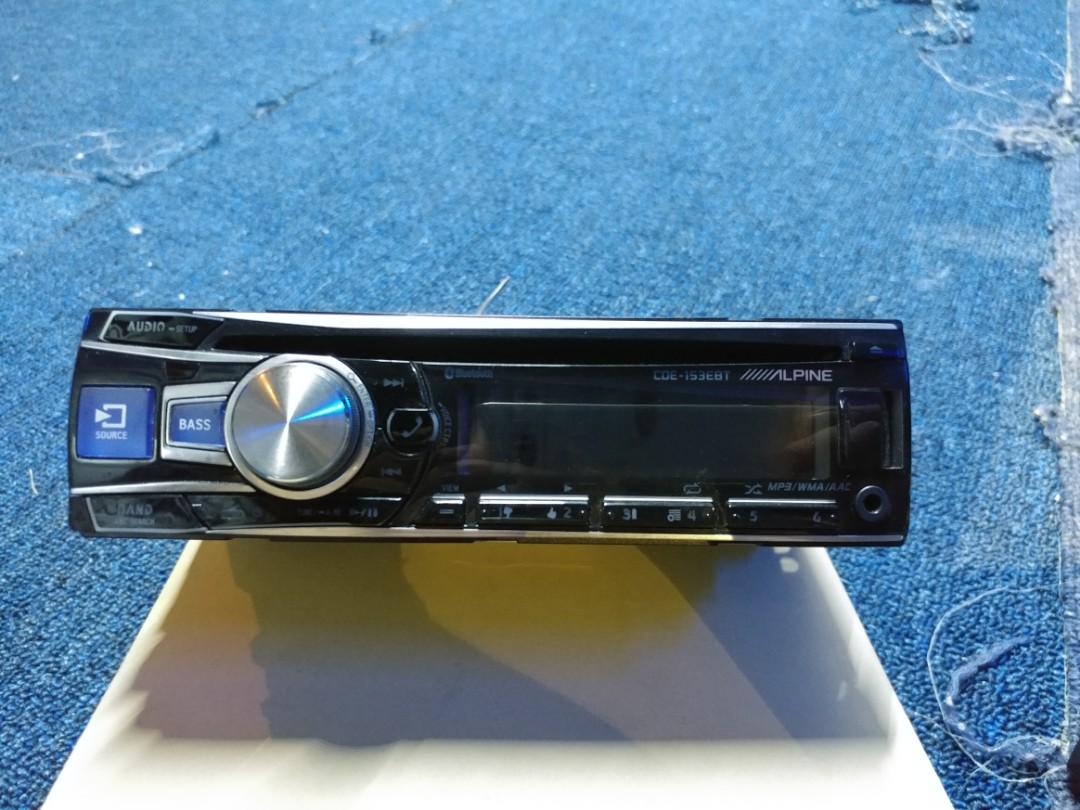 Alpine head unit cde 153ebt, Car Accessories, Accessories on Carousell
