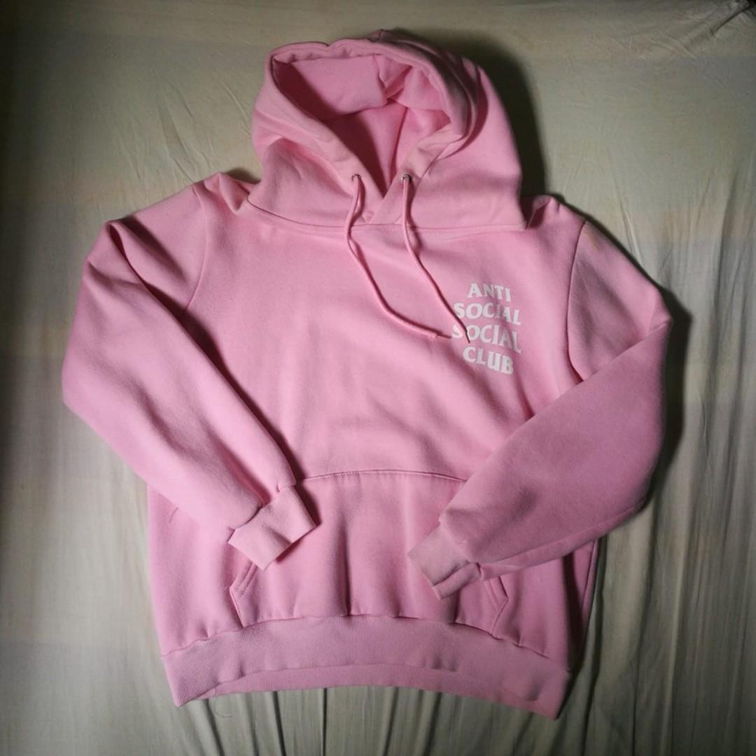 Anti social social shop club hoodie pink