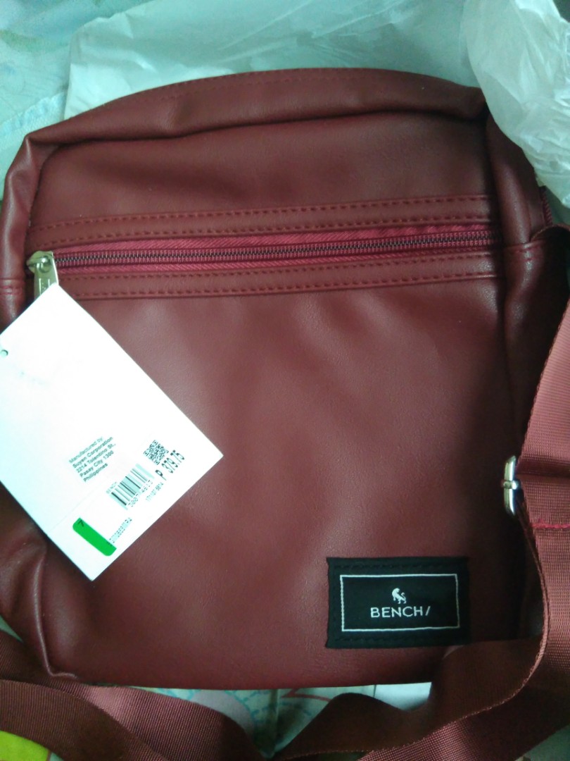 sling bag for men bench
