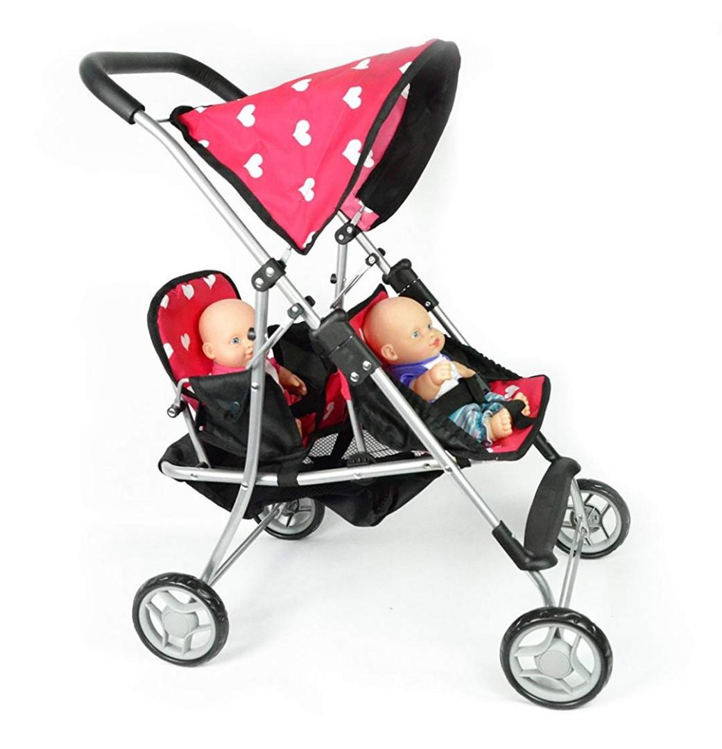 double baby stroller toy