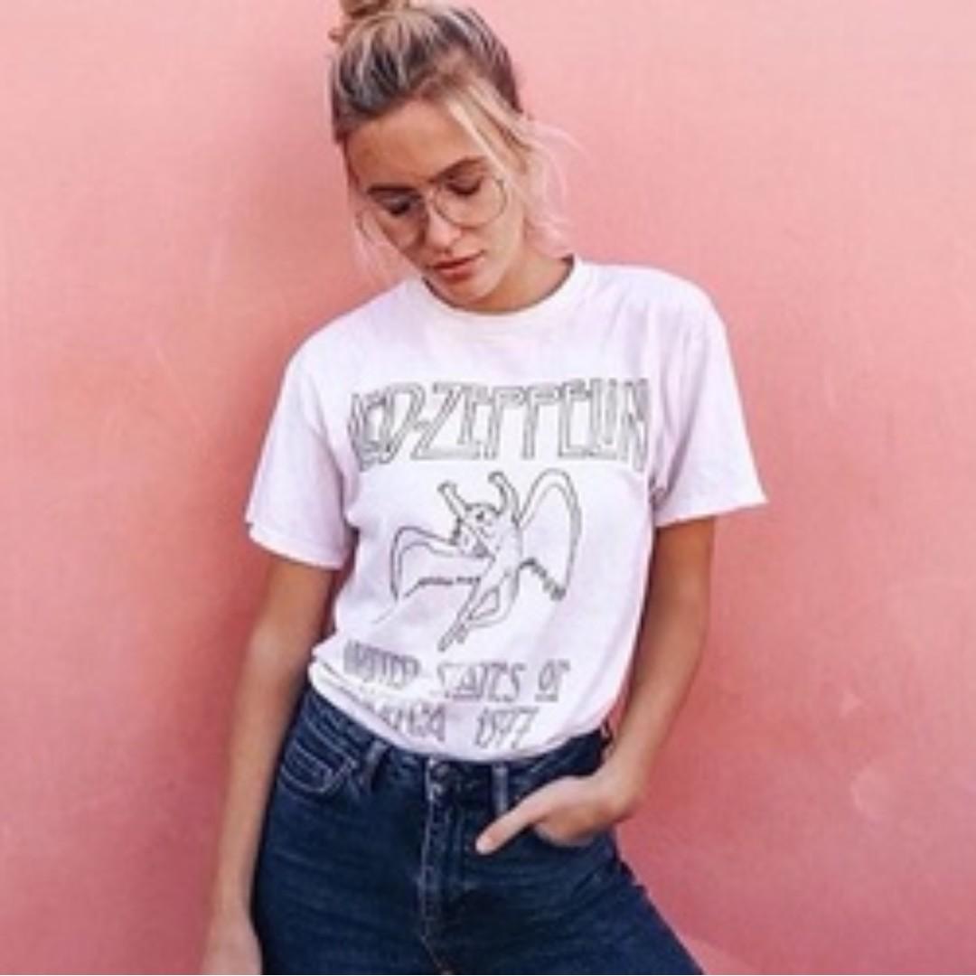 led zeppelin t shirt brandy melville