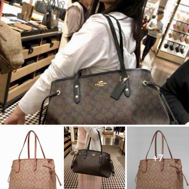 Coach sales drawstring bag