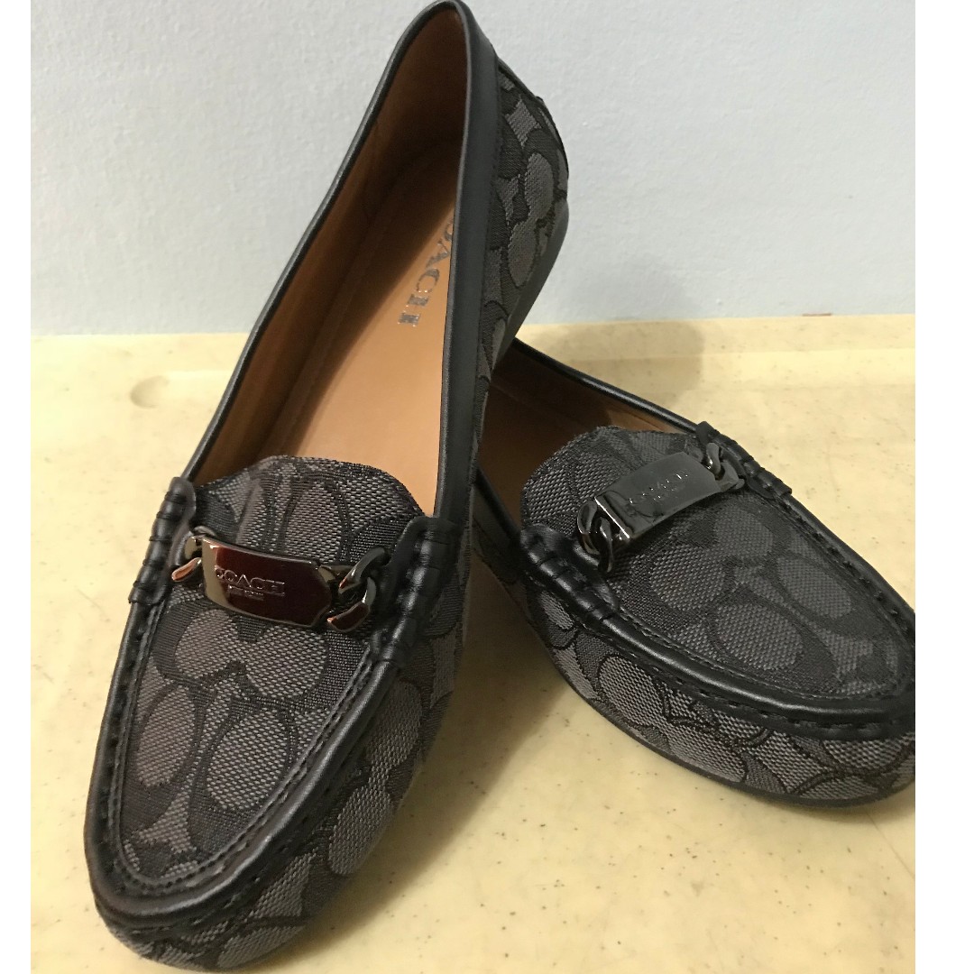 Coach moccasin shoes sales