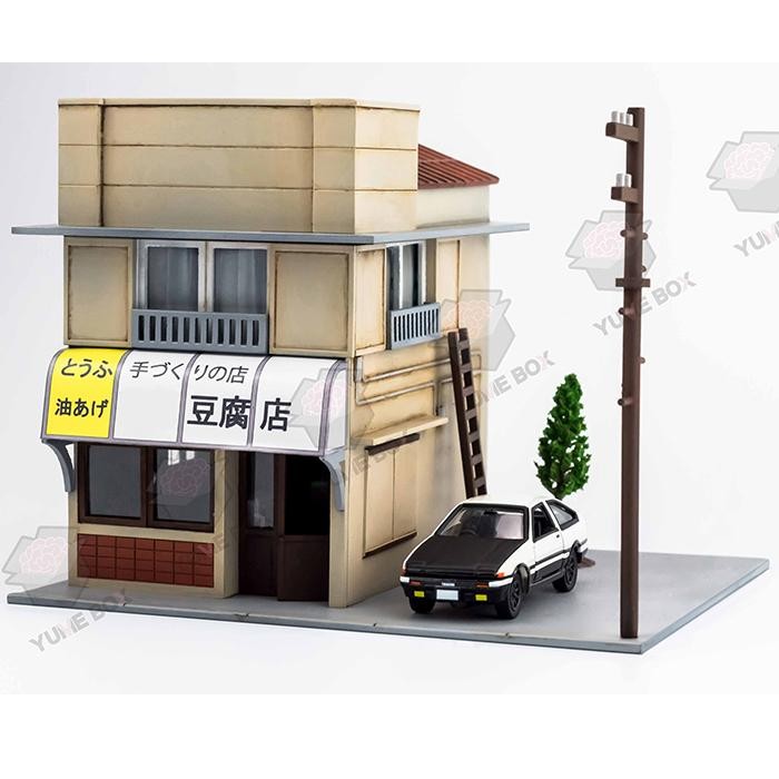 (INSTOCKS) Initial D Fujiwara Tofu Shop Diorama 1/64 Scale, Hobbies
