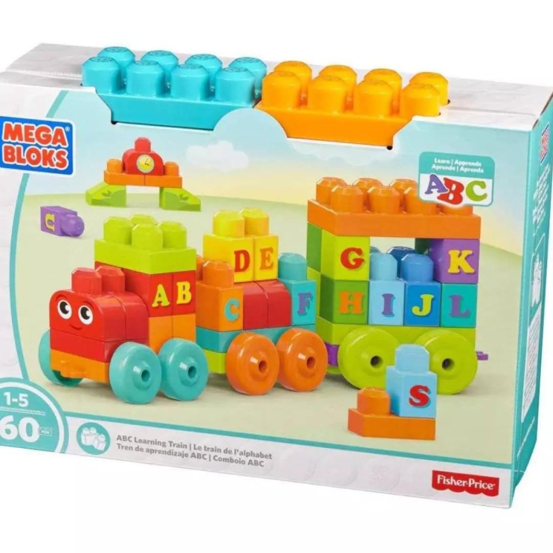 fisher price train with blocks