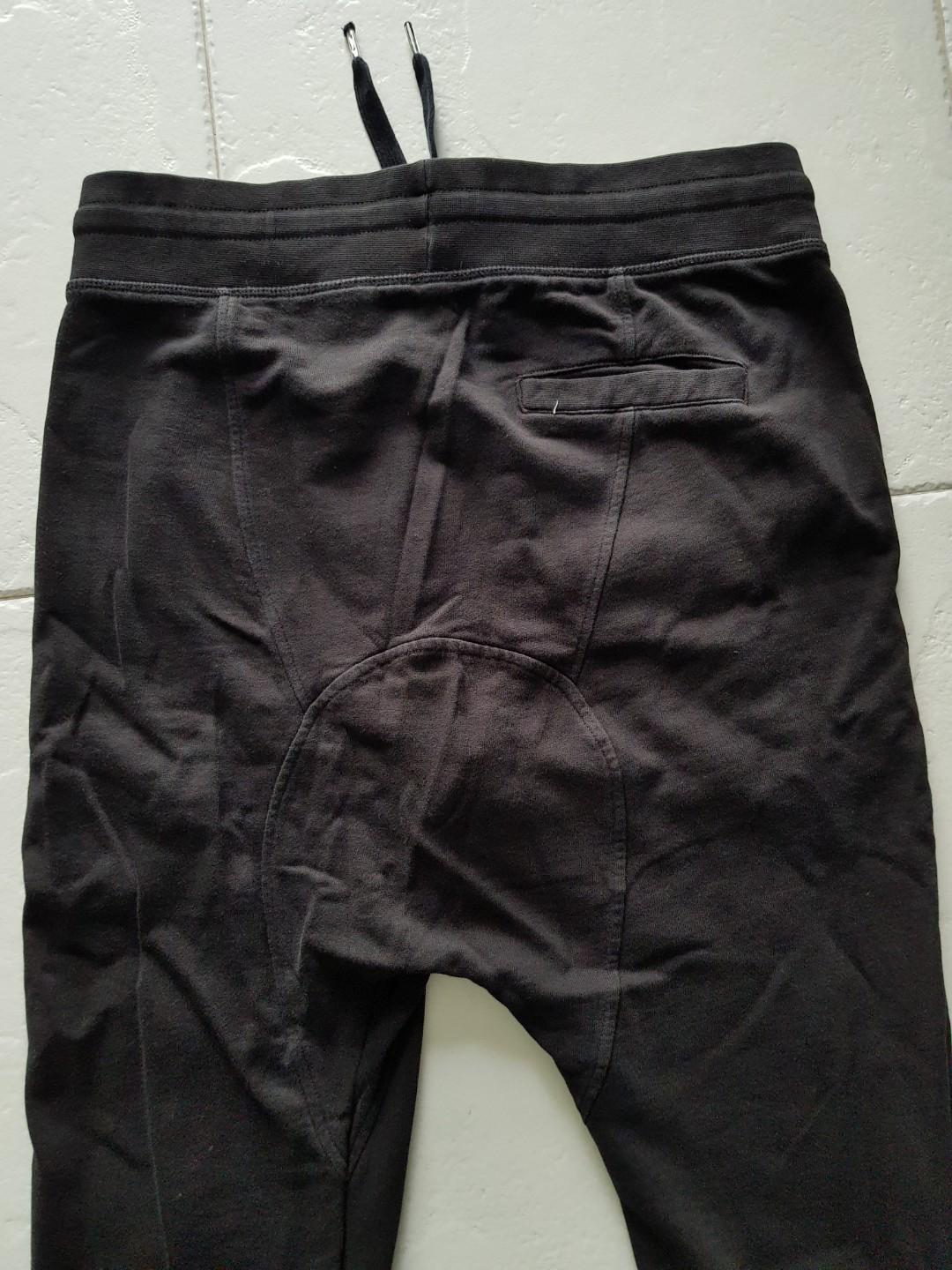 H M drop crotch pants Men s Fashion Bottoms Trousers on Carousell