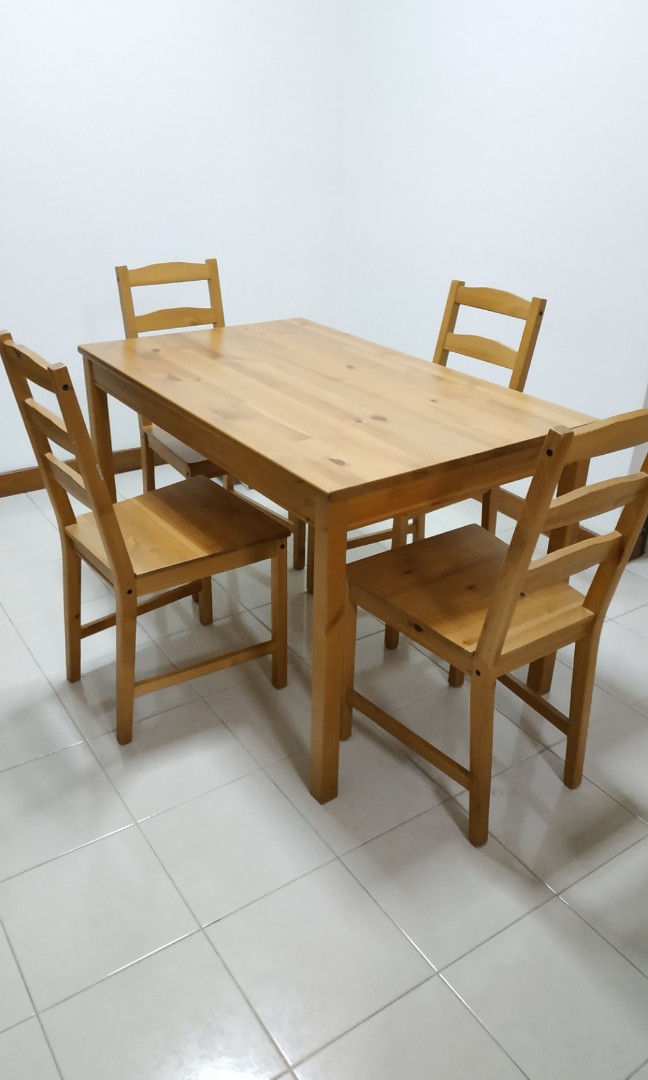 Ikea Jokkmokk Dining Table And 4 Chairs Furniture Tables Chairs On Carousell