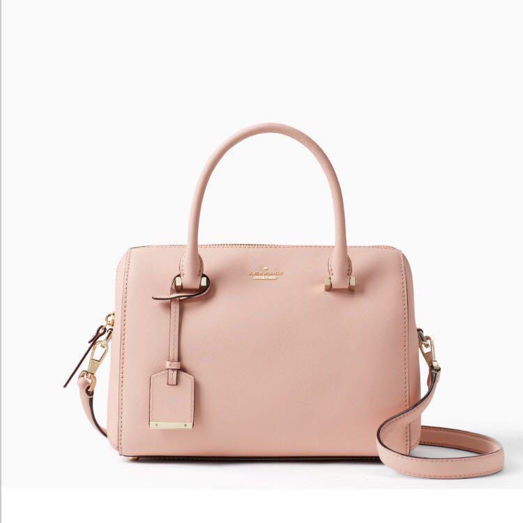 INSTOCK SALE Kate Spade Cameron Street Large Lane Warm Vellum Light Pink Beige Boston Handbag Slingbag Crossbody Satchel Women s Fashion Bags Wallets Cross body Bags on Carousell