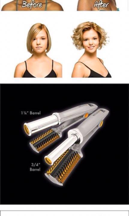 Instyler rotating store hot iron