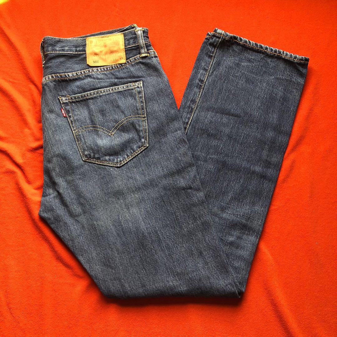 men's levi's 501 button fly jeans