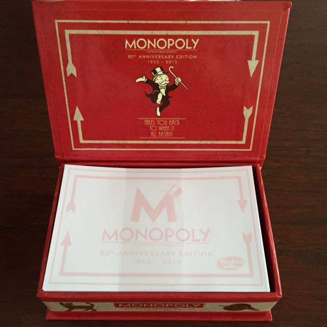 Monopoly Notepad Limited Edition Monopoly 80th Anniversary Notepad, Hobbies & Toys, Toys ...