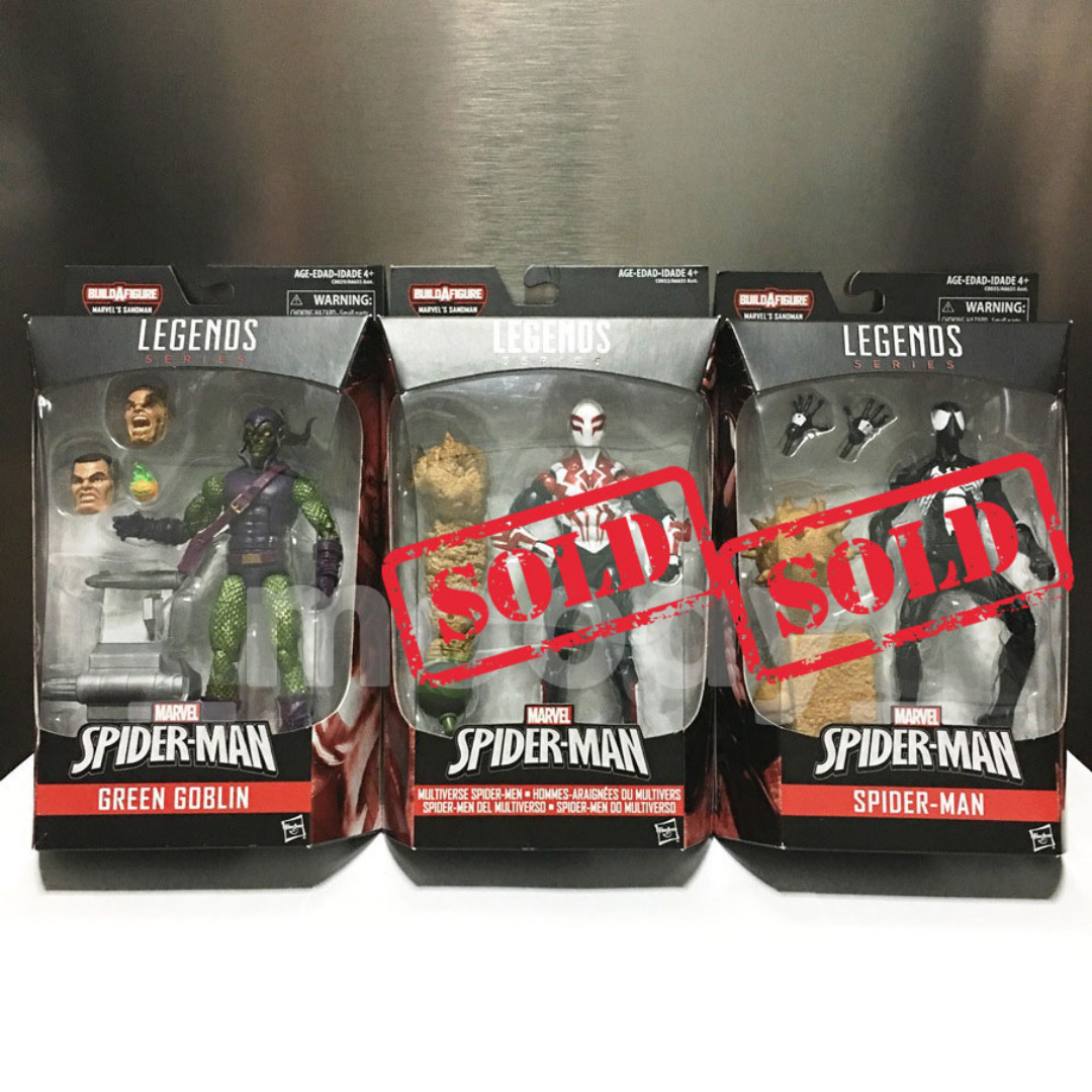 Marvel Legends Spider Man Infinite Series Green Goblin Multiverse Spider Man 2099 Black Costume Symbiote Spider Man Toys Games Bricks Figurines On Carousell