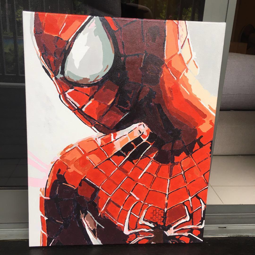 Marvel Spiderman Canvas Painting Design Craft Art Prints On