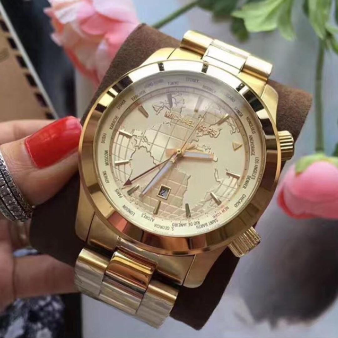 Michael Kors Runway Champagne Yellow Ion-plated Women's Watch - MK5960,  Women's Fashion, Watches & Accessories, Watches on Carousell