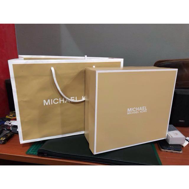 Michael Kors Shoe Box and Paperbag