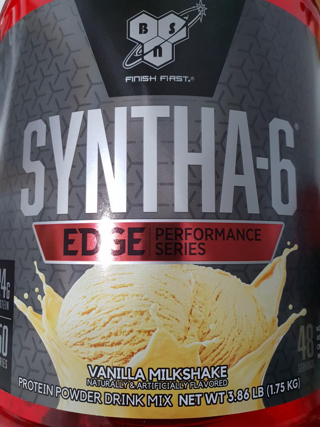 New Bsn Syntha 6 Edge Ultra Premium Lean Protein Powder 3 86lb Vanilla Milkshake Sports Weights Gym Equipment On Carousell