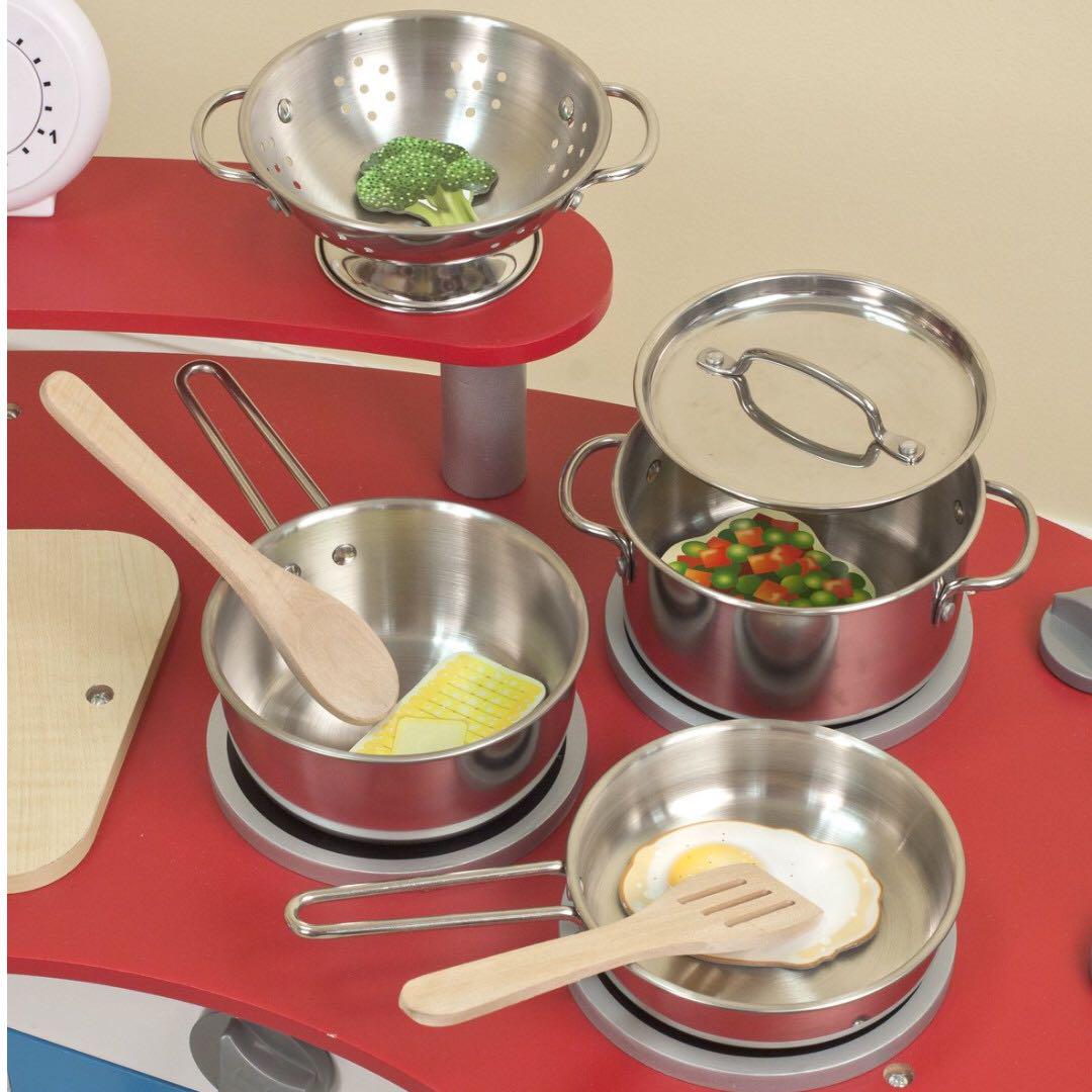 melissa and doug stainless steel pots and pans