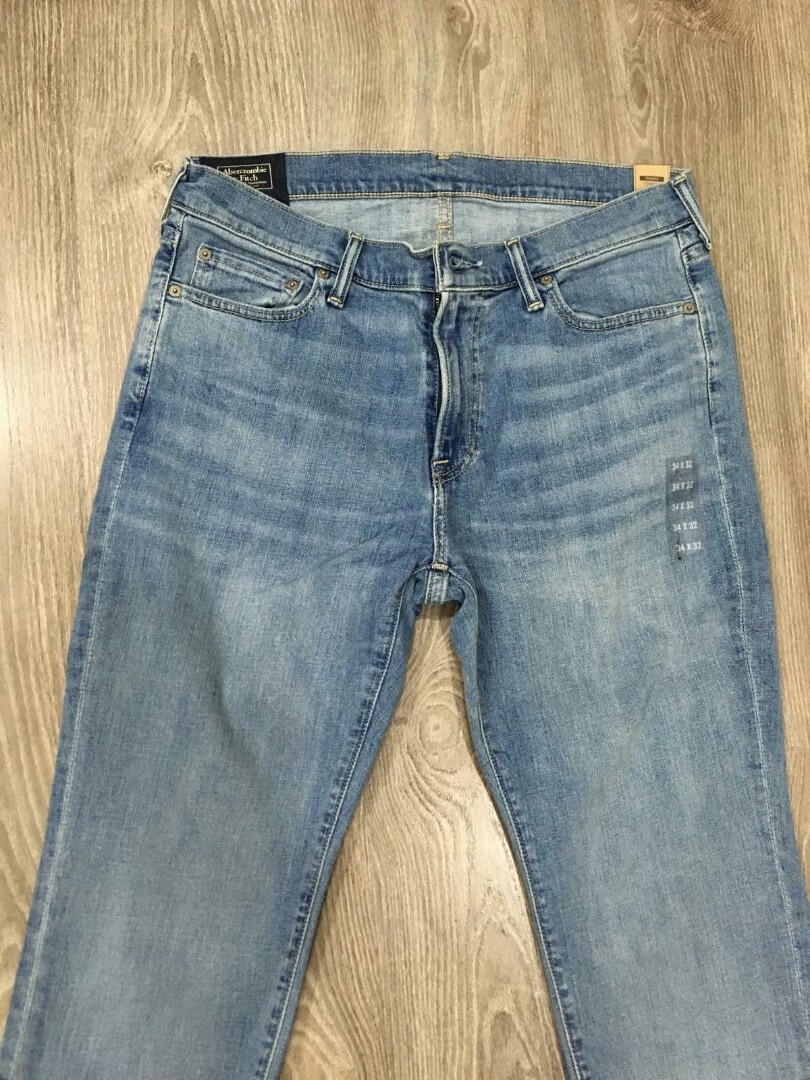 NEW with tag. Abercrombie Fitch Kennan Straight Jean. Men s Fashion Bottoms Jeans on Carousell