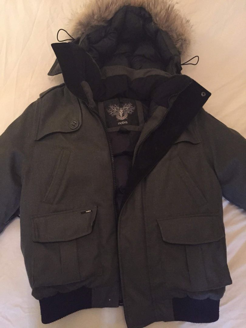 NOBIS Cartel Mens Down Bomber Jacket Men s Fashion Clothes on