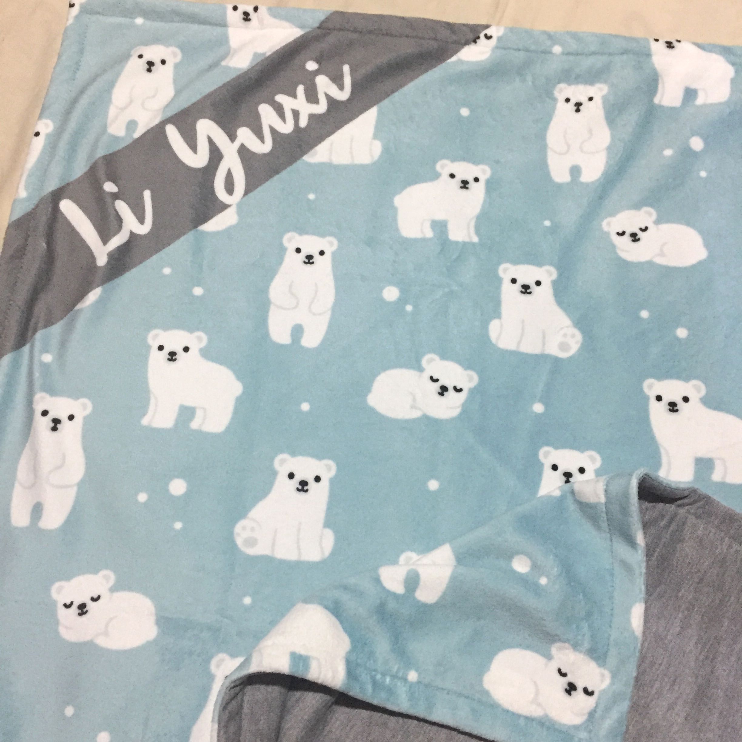 Baby And Kids Blanket Bedding Set Polar Bear