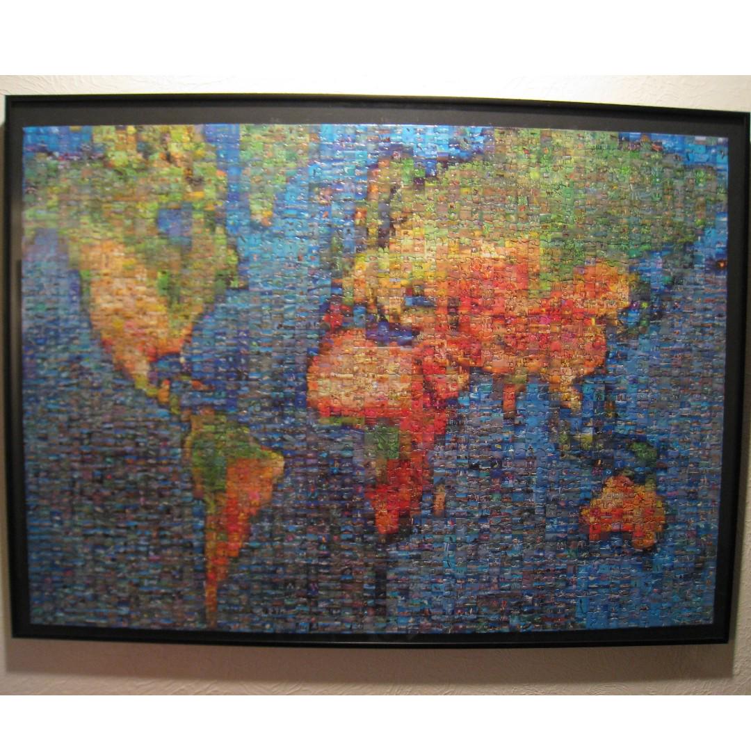 Photomosaics Jigsaw Puzzle Earth Map 1000 Pieces Robert Silvers