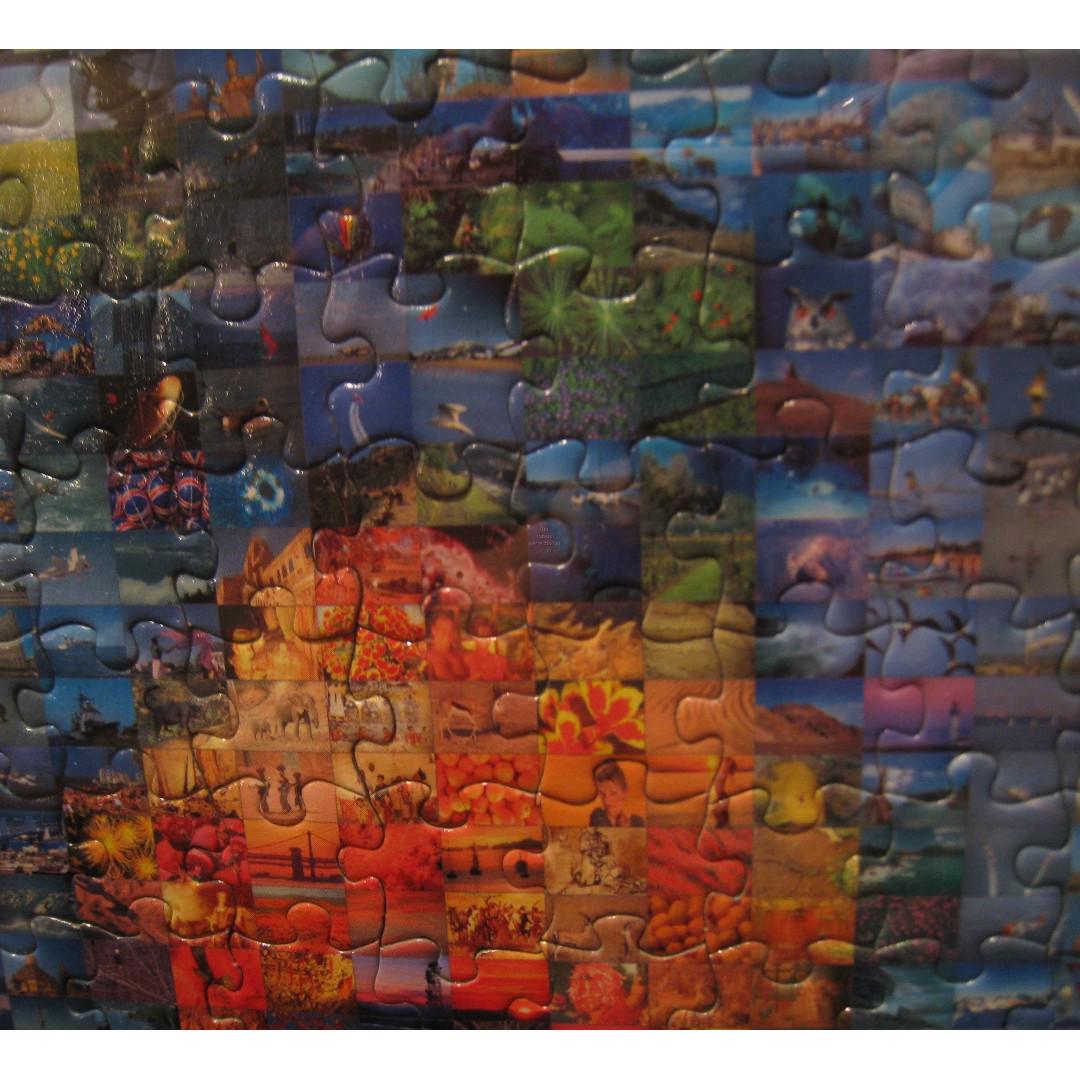 Photomosaics Jigsaw Puzzle Earth Map Pieces Robert Silvers Hobbies Toys Toys