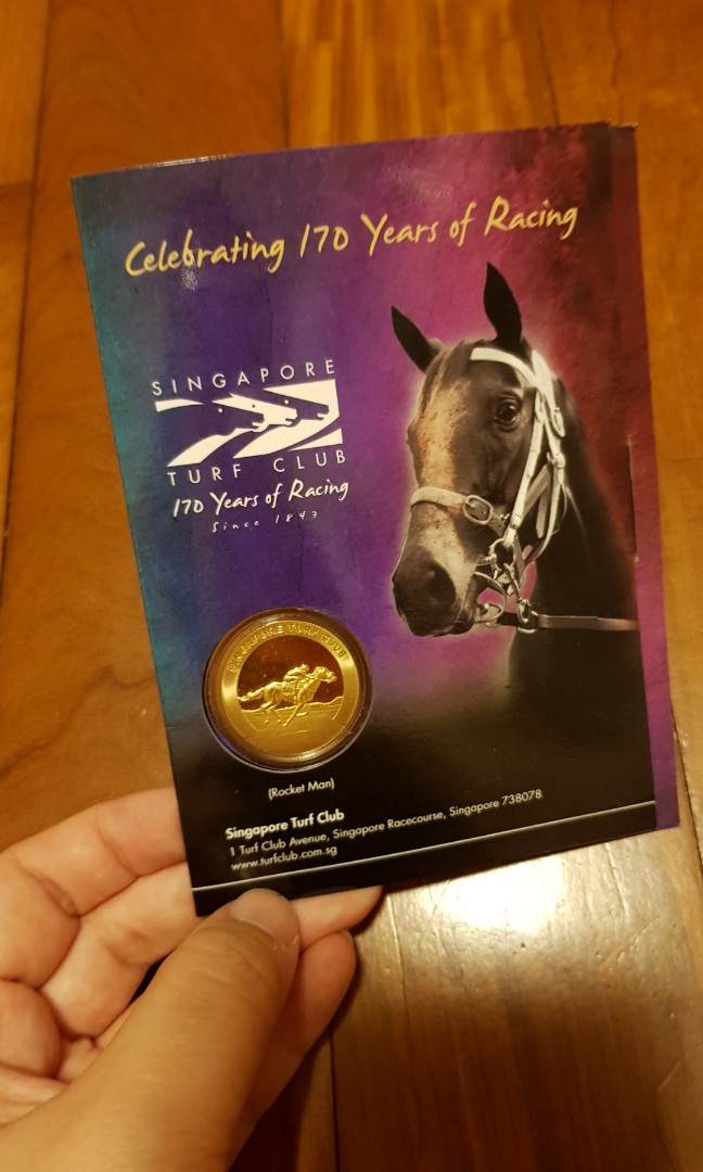 Rare Singapore Turf Club 170 Years Anniversay Commemorative Coin Of Racing Legend Rocket Man Hobbies Toys Memorabilia Collectibles Vintage Collectibles On Carousell
