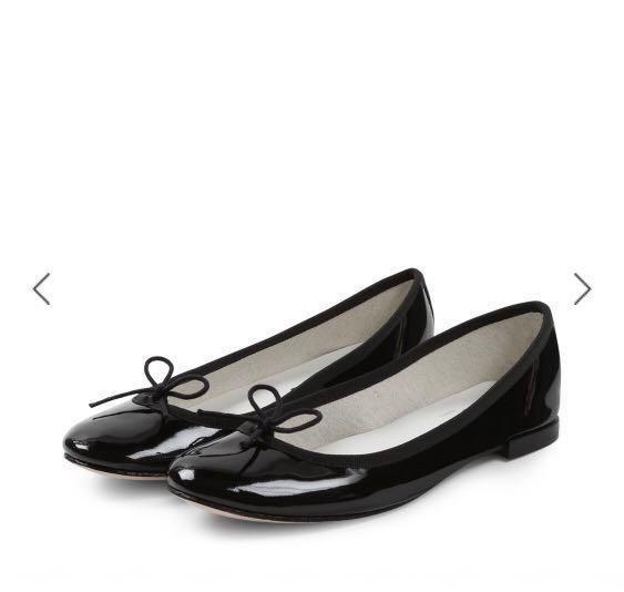 patent leather black flats