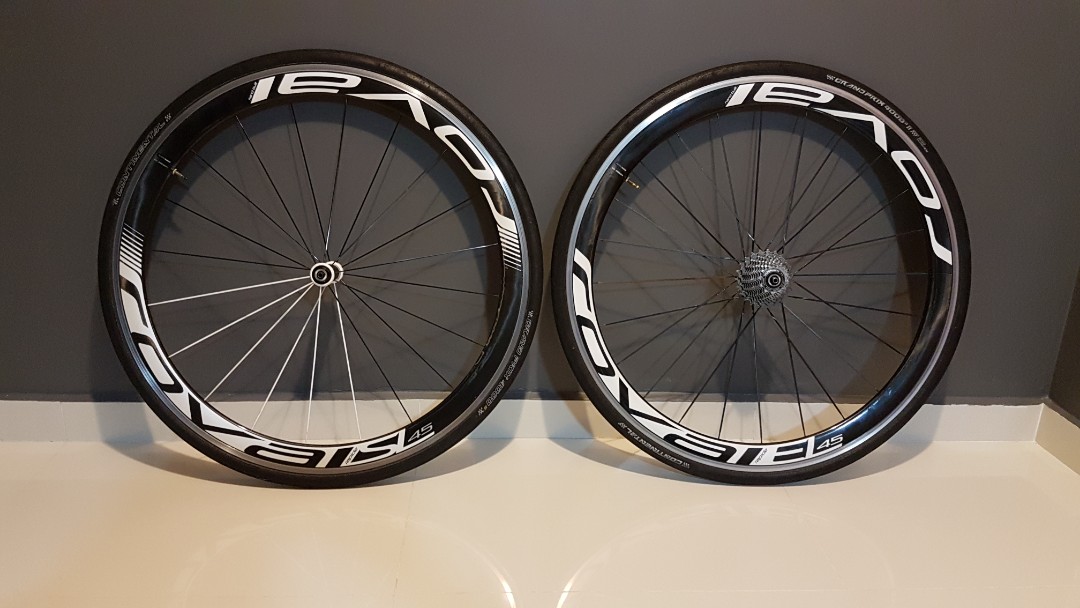 ROVAL RAPIDE SL45 WHEELSET WITH DURAACE CASSETTE AND GP4000S2