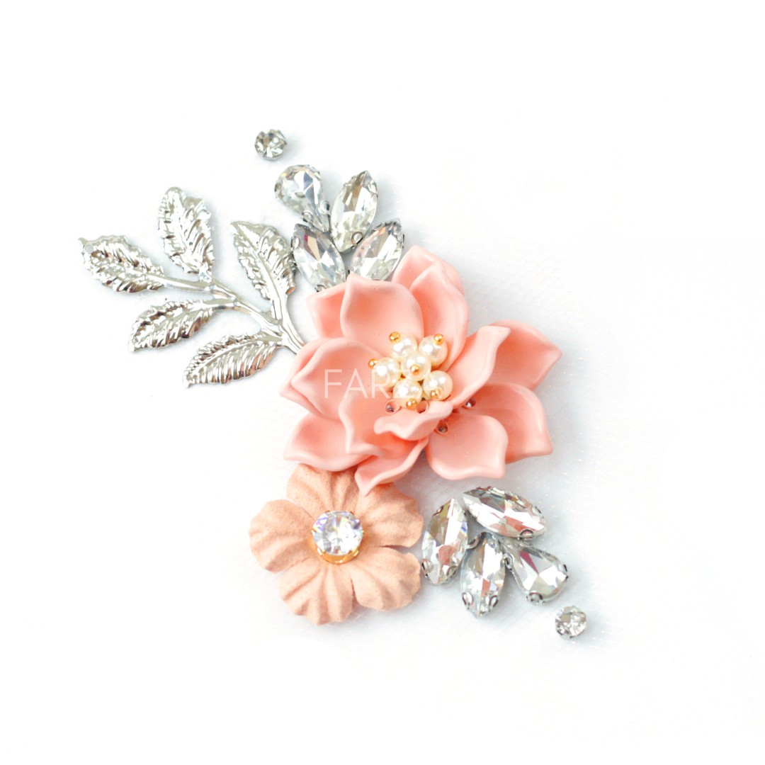 Set Bunga Manik 3D Mini Tiara Rose Pearl Diamond Beads Set Bunga Manik 3D Mini Tiara Rose Pearl Diamond Beads
