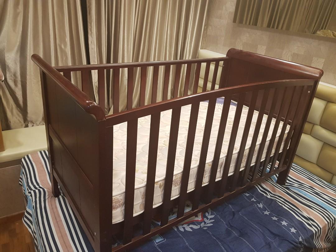 hardwood baby cribs