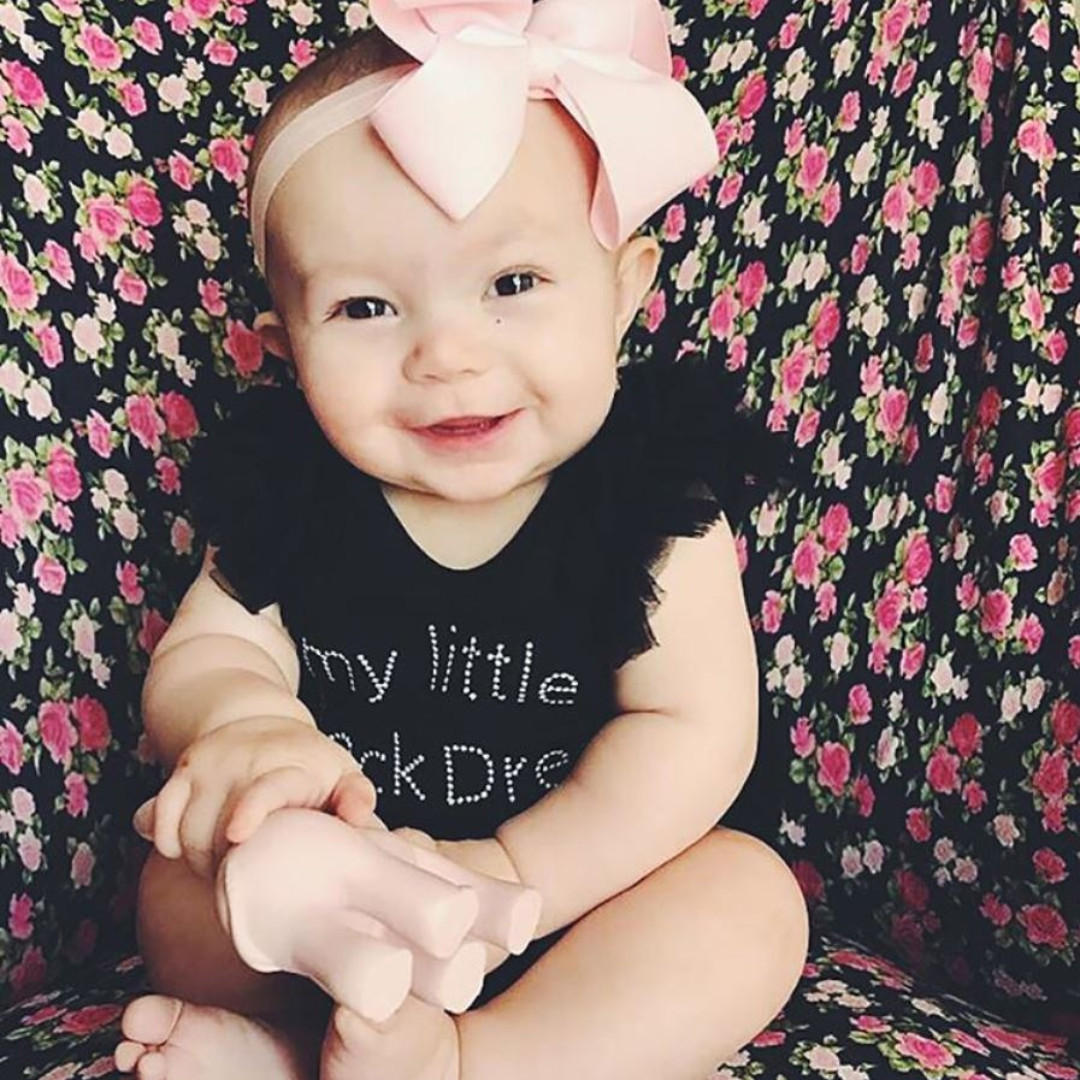 Stock My Little Black Dress With Pink Bow Ribbon Black