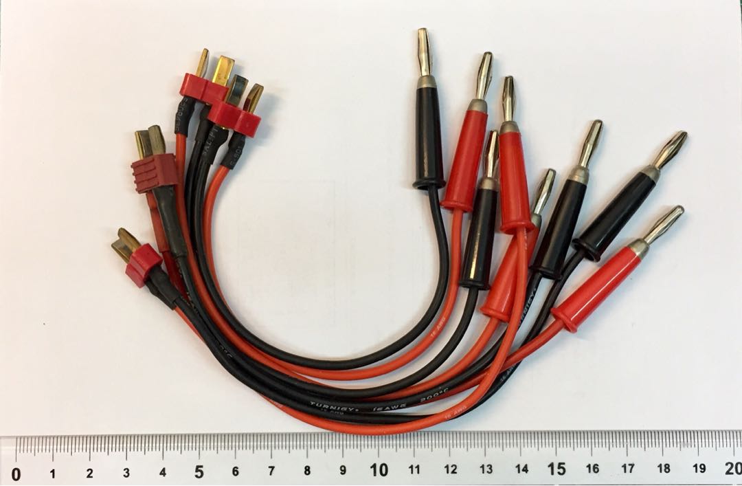 TConnector Charge Lead W/4mm Banana Plugs X 2pcs, Babies & Kids, Baby