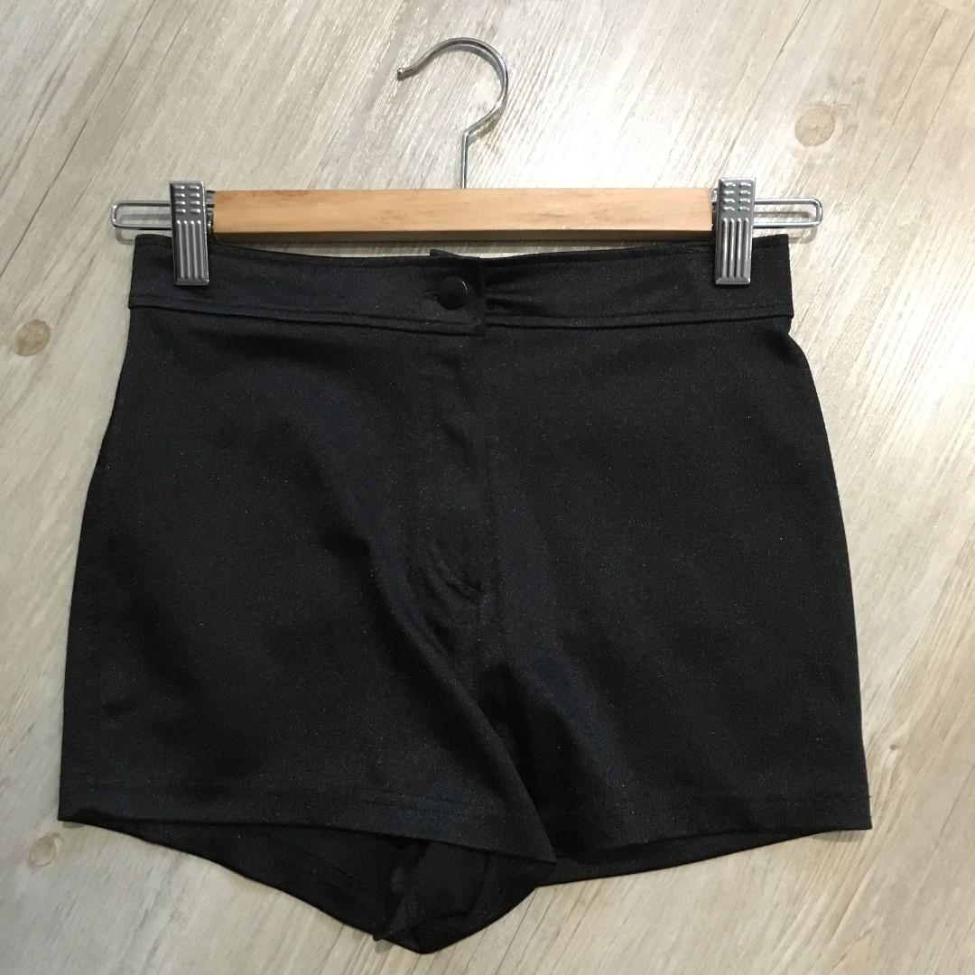 Black disco shorts clearance