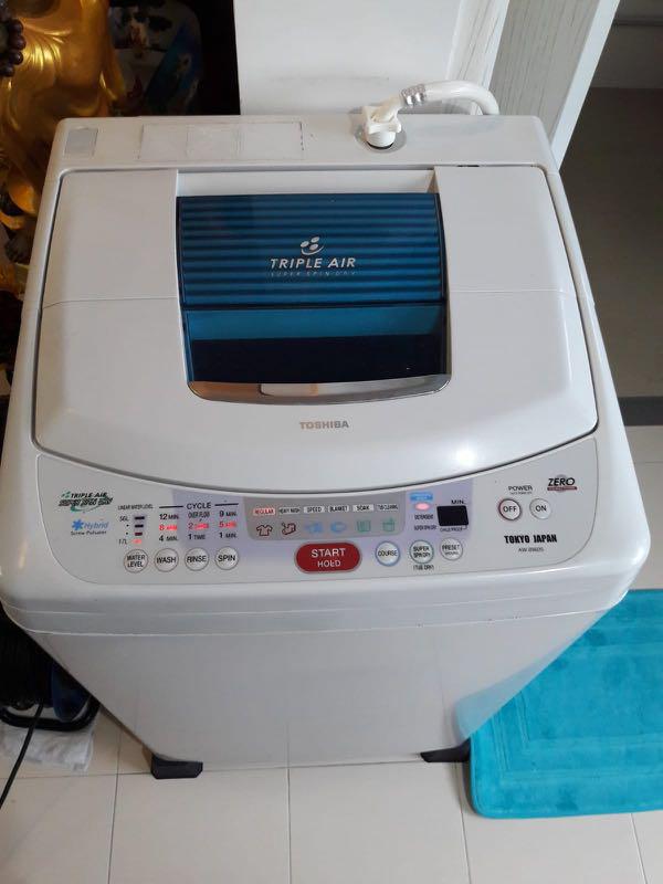 TOSHIBA Washing Machine Triple Air Super Spin Dry (AW8960S), TV
