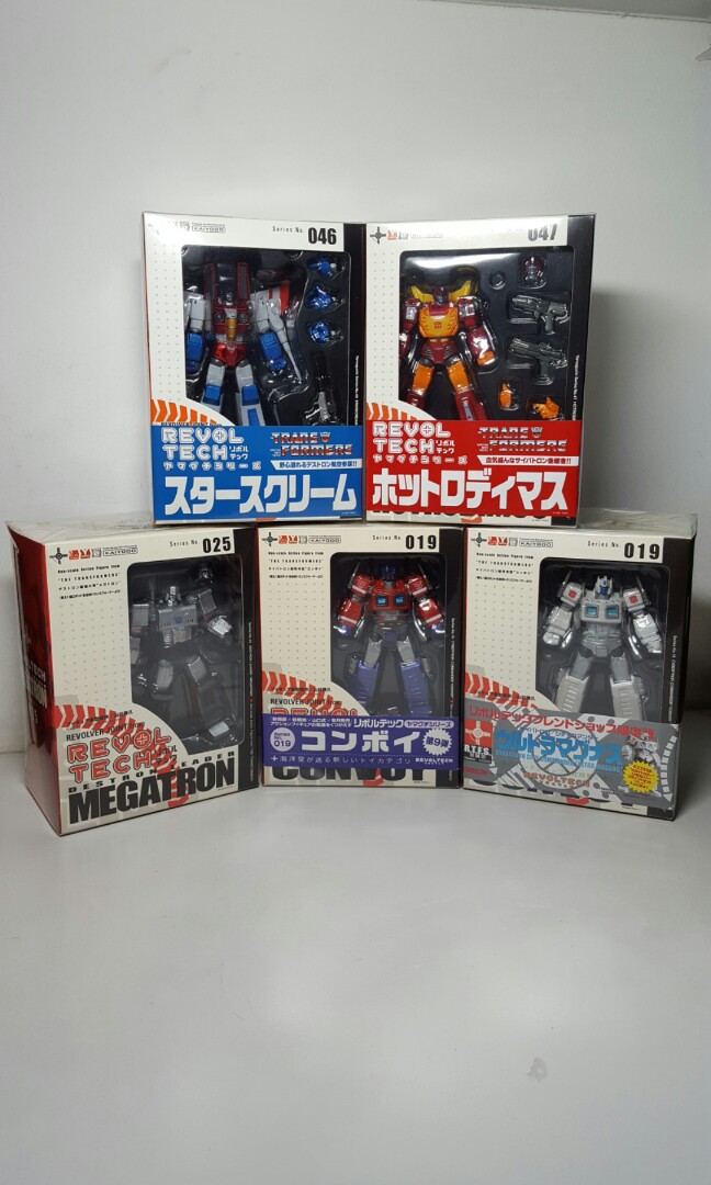 Below Cost Price Transformers Kaiyodo Revoltech Optimus Prime Convoy Megatron Rodimus Prime Hot Rod Star Scream Ultra Magnus Action Figures Not Takara Hasbro Toys Games Bricks Figurines On Carousell