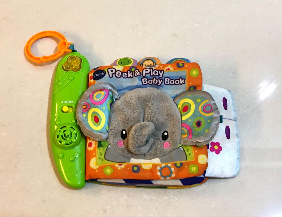 vtech peek & play baby book toy