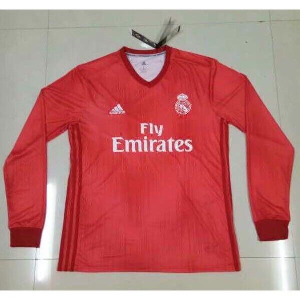 18 19 Real Madrid Men Long Sleeve Third Kit Jersey Sports Sports Apparel On Carousell